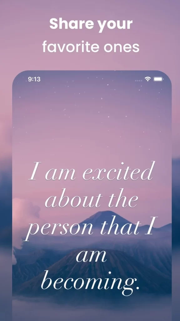 I am Daily affirmations screen 3